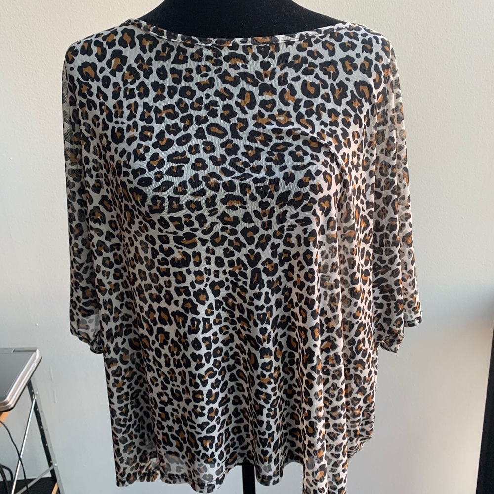 Plus size cheetah shirt